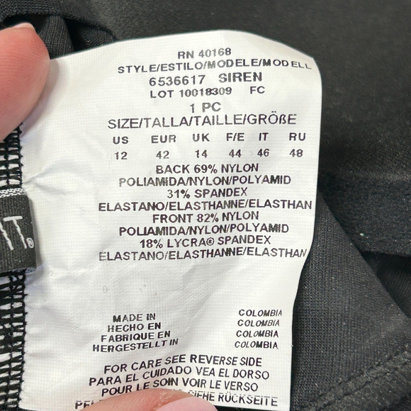 Miraclesuit Dali Leopard It's A Wrap One-Piece Swimsuit Brown Women 12 NWT - Picture 10 of 12